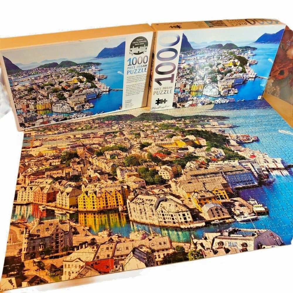 Alesund Norway 1000 Piece Jigsaw Puzzle 27in x 21